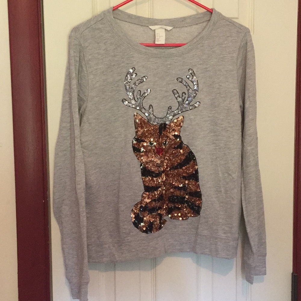 Cat Xmas sweatshirt